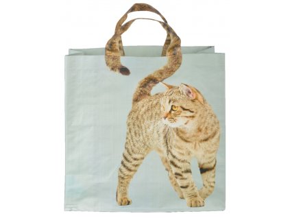 nákupní taška zrzavá kočka s ocáskem