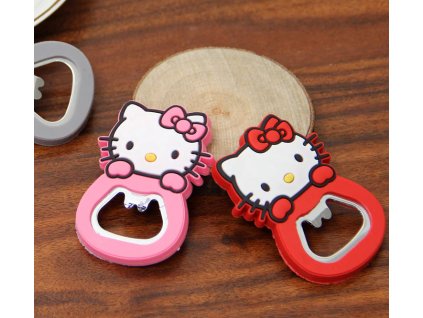 otvírák hello kitty kočka s kočkou kočičí na lednici