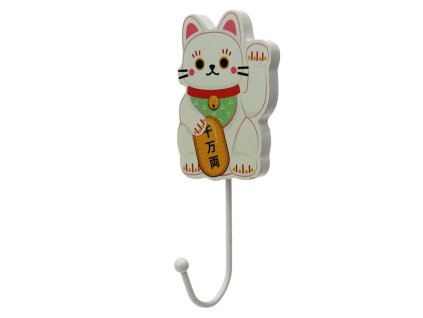 háček kočka s kočkou kočičí lucky cat maneki neko