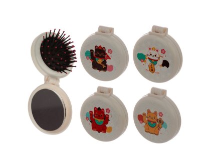 kapesní zdcátko hřeben kočka s kočkou maneki neko mačka s mačkou 8