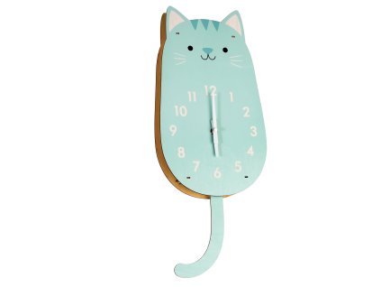 cookie hodiny kočka s kočkou kočičí 4