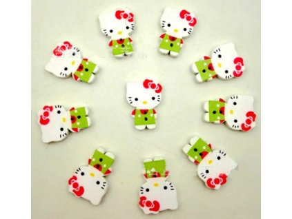 knoflík hello kitty kočka 2