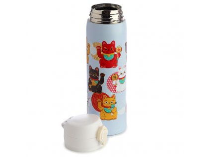 termoláhev termoska láhev kočka s kočkou kočičí s kočkami Maneki Neko Lucky Cat 2