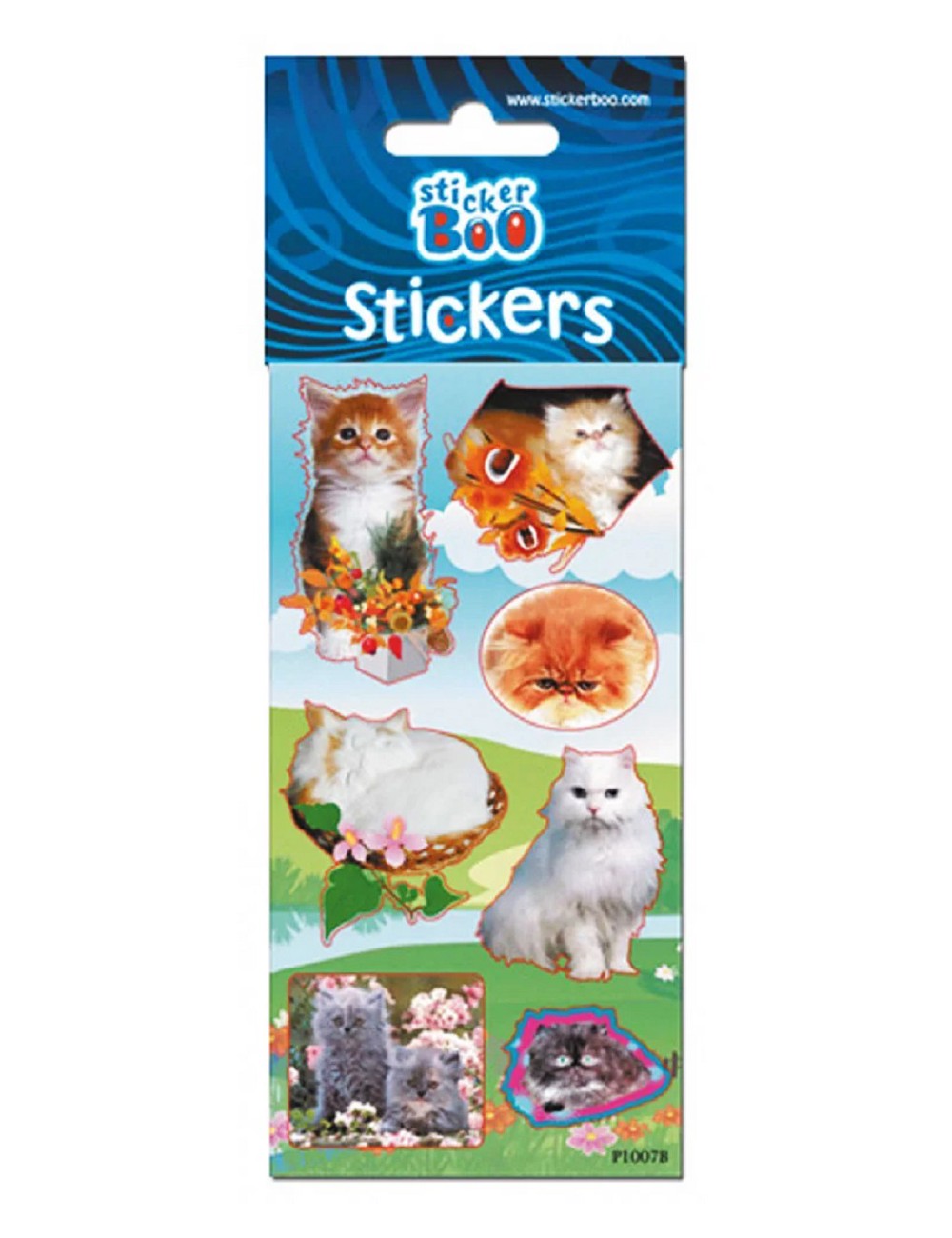 Samolepky s kočkami a třpytkami