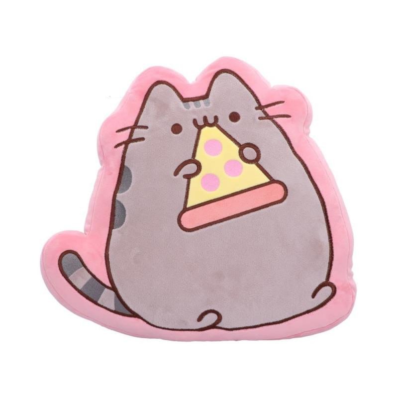 Luxusní velký polštář s kočkou Pusheen s pizzou