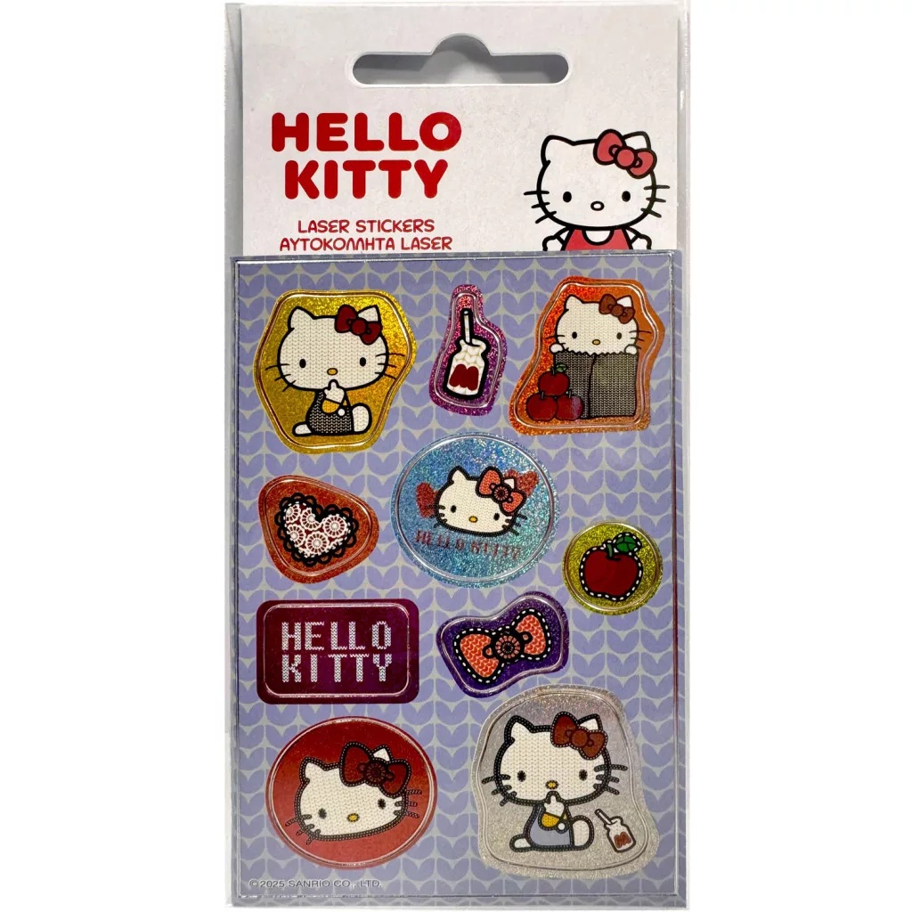 Holografické samolepky s kočičkou Hello Kitty