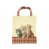 taška nákupní pevná kočka s kočkou kočičí kotě koťátka gobelín vyšívaná 4