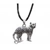 náhrdelník přívěsek kočka s kočkou kočičí keltská kelt 2