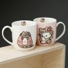 hrnek kočka s kočkou kočičí sada porcelán porcelánová hello kitty pusheen 2