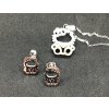sada set náhrdelním náušnice ocel kočka s kočkou kočičí hello kitty 2