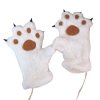 rukavice kočka s kočkou kočičí packa tlapka tlapa drápy bílá
