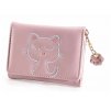 peněženka kočka tlapka packa s kočkou kočičí s kočkami růžová