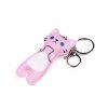klíčenka přívěsek na klíče kočka s kočkou kočičí s kočkami karabina růžová