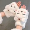 rukavice kočka s kočkou kočičí s kočkami uši palčáky