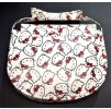 kabelka messenger bag kočka s kočkou kočičí s kočkami hello kitty srdce červená bílá 3