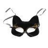 maska škraboška kočka s kočkou kočičí s kočkami s glitry zavazovací sametová zlatá