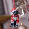 vánoční ozdoba dekorace kočka s kočkou kočičí s kočkami santa claus lisa parker 4