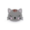 nažehovačka nášivka kočka s kočkou kočičí s kočkami šedá