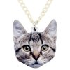 Náhrdelník mourovatá kočka