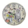 hodiny kočka s kočkou kočičí malované