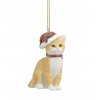 vánoční ozdoba na stromeček kočka s kočkou kočičí zrzavá