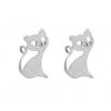 náušnice kočka s kočkou kočičí pecky chirurgická ocel srdíčka s kočkami 2