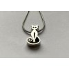 náhrdelník přívěsek kočka s kočkou kočičí chirurgická ocel 3