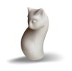 keramická kočka dekorace s kočkou kočičí bílá 2