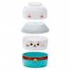 box krabička na oběd bento kočka s kočkou kočičí s kočkami maneki neko lucky cat 3