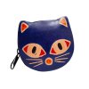 peněženka klíčenka kožená kočka s kočkou kočičí modrá 2