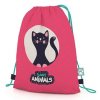 batůžek batoh sportovní kočka s kočkou kočičí s kočkami růžová kotě