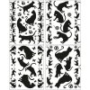 okenní fólie kočka s kočkou kočičí černé s kočkami mix 1