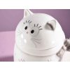 hrnek šálek buclák s pokličkou kočka s kočkou kočičí s kočkami kotě bílá 2