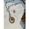 Smaltovaný náhrdelník "Růže"
