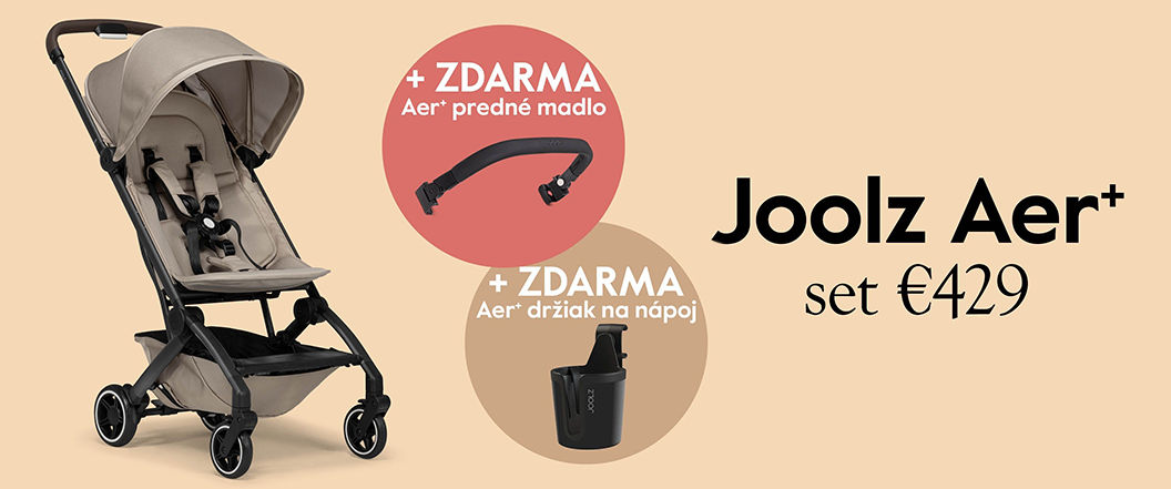 JOOLZ Športový kočík AER+ Set s madlom a držiakom na nápoj ZDARMA