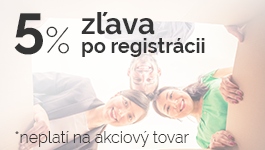 Zľava 5% po registrácii