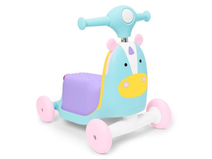 SKIP HOP Zoo odrážadlo 3v1 Ride-On Jednorožec 12m+ do 20 kg