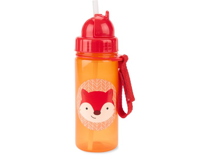 SKIP HOP Zoo Hrnček so slamkou PP bez PVC a BPA Líška 12m+