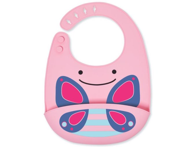 SKIP HOP Zoo Podbradník silikónový Motýlik 6m+