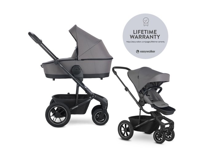 EASYWALKER Kočík kombinovaný Harvey⁵ 2v1 Pebble Grey LITE AIR