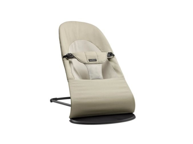 BabyBjorn Lehátko Balance SOFT Woven/Jersey tmavá konštrukcia - Khaki Beige