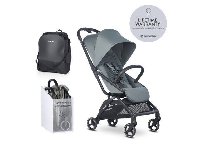 Easywalker Športový kočík Rockey S - Smooth Grey