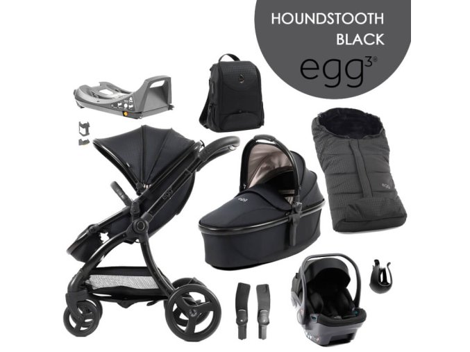 babystyle egg3 set 8 v 1 houndstooth black 2024 special edition
