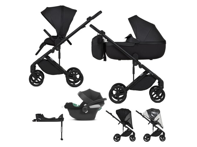 ANEX Kočík kombinovaný Eli Midnight + CYBEX Aton B2 i-Size + základňa