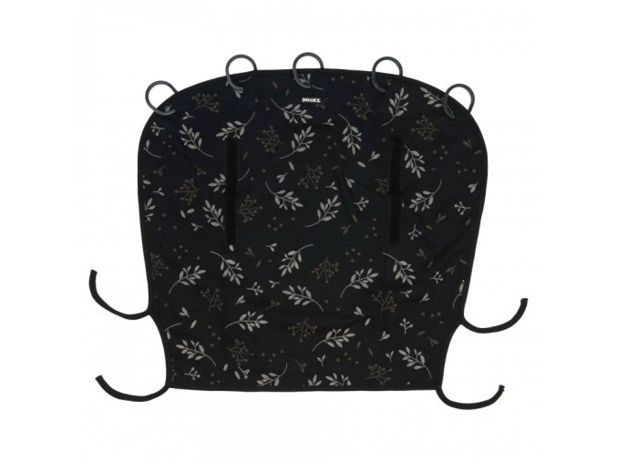 Dooky Design Slnečná clona Romantic Leaves - Black