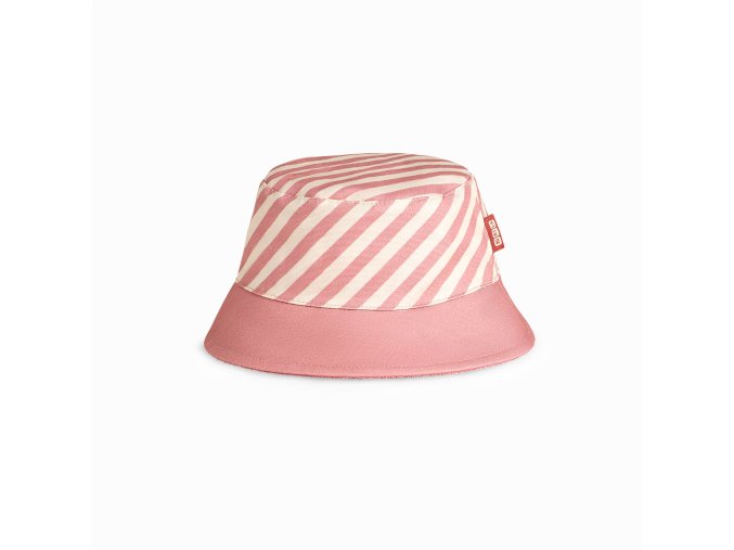 KIETLA obojstranny klobucik PinkStripe