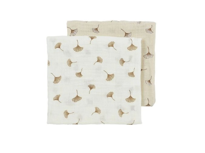 Meyco Mušelínové plienky 70x70cm 2ks - Ginkgo Off white/soft sand