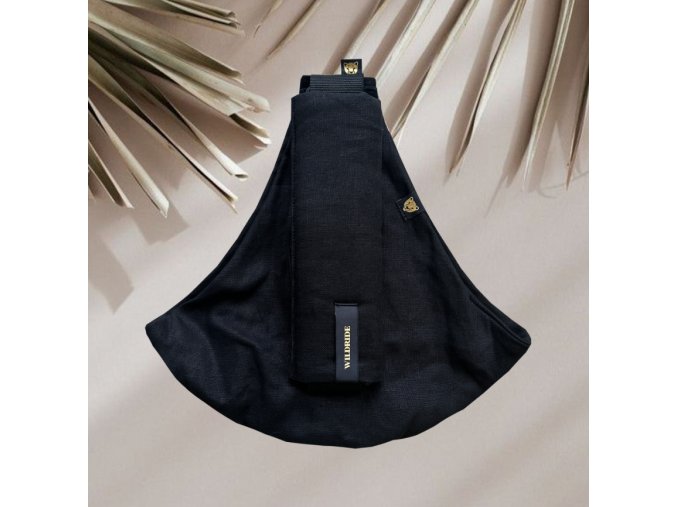 Wildride Detské nosítko Linen - Black