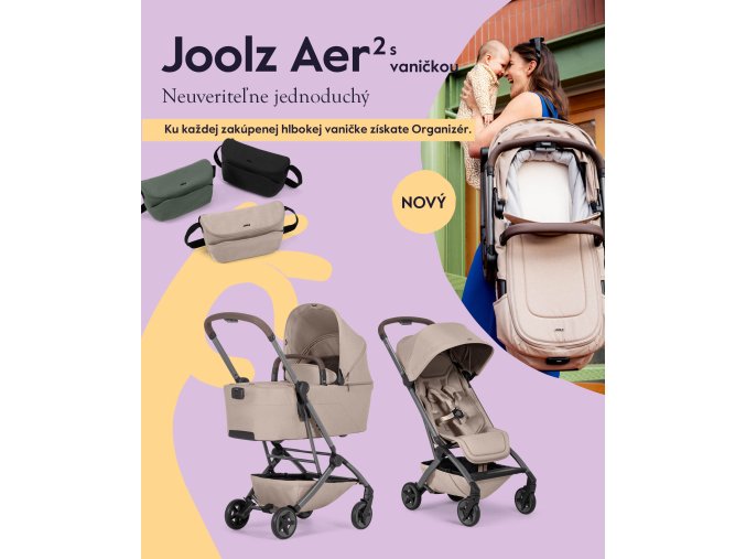 Joolz Joolz Aer2Cot Retail Banners Cot Seat SK organizer zdarma2