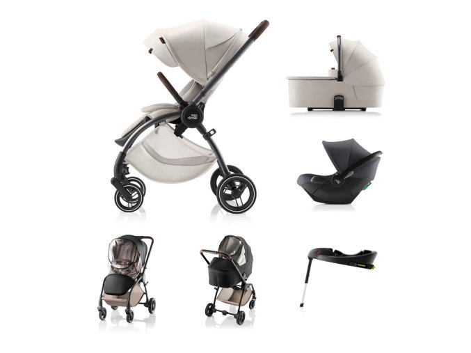 Britax Römer Kombinovaný kočík 2v1 RIO Lux - Soft Taupe